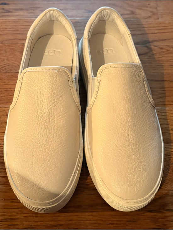 UGG Other - UGG “Jass” Leather Slipon Sneakers, Size 6.5, White, NWOT